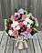 Букет цветов из: Альстромерии, Гвоздики, Розы и Хризантемы в Убинском