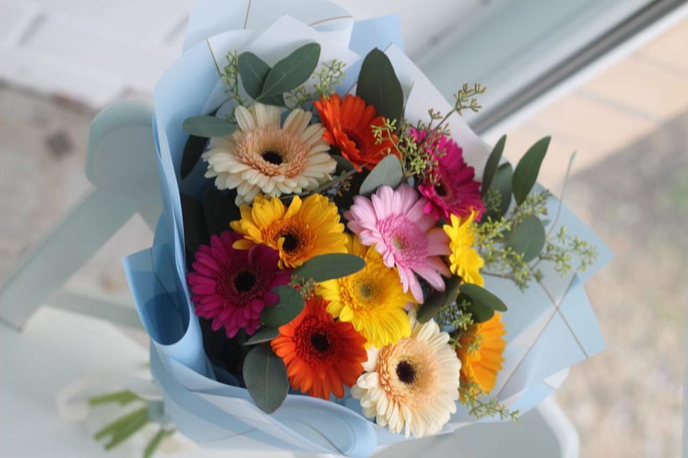 Букет цветов из: Герберы в Убинском