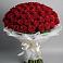 Букет 101 Красная роза Блэк Мэджик в Убинском