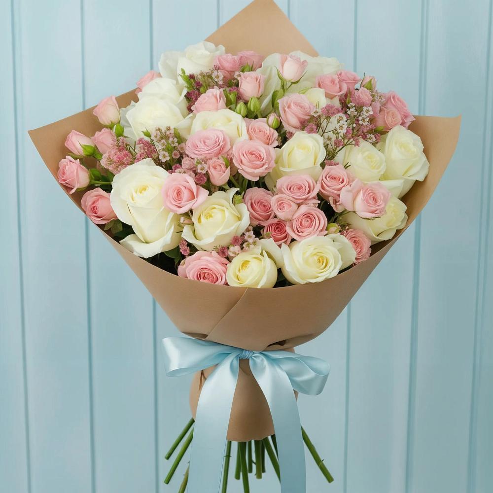 Букет цветов из: Розы в Убинском