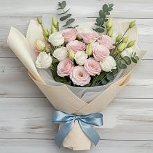 Букет цветов из:  Лизиантусы в Убинском