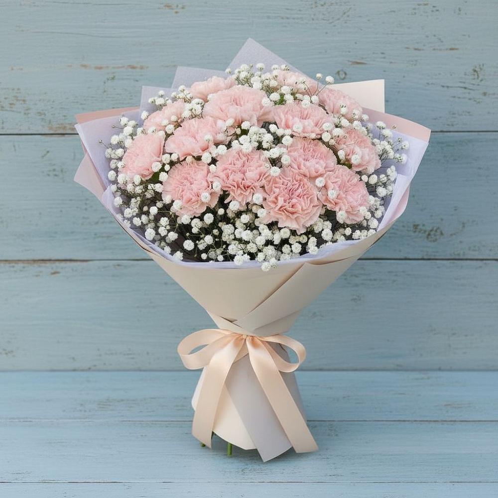 Букет цветов из: Гвоздики в Убинском