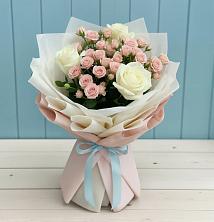 Букет цветов из:  Розы в Убинском