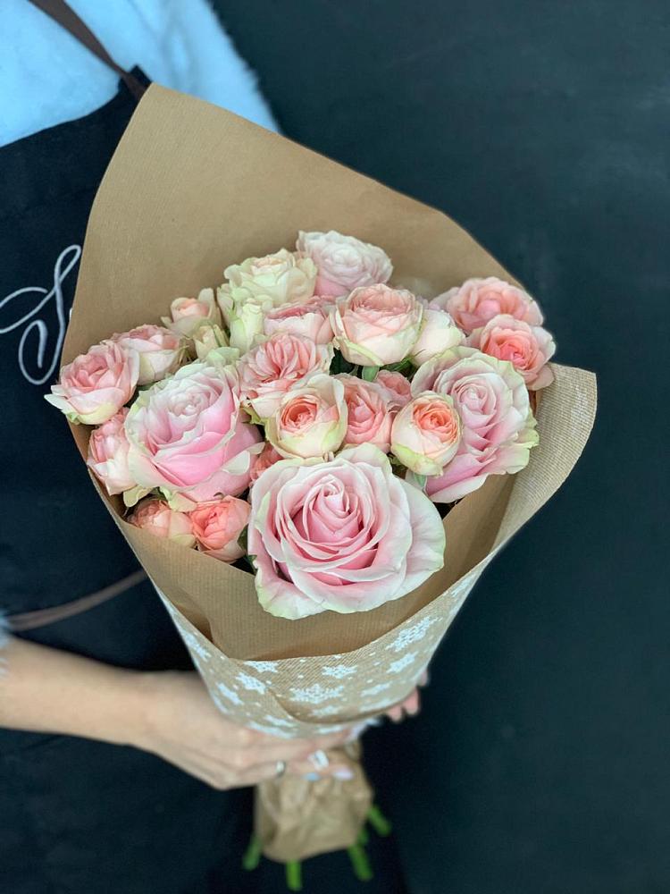 Букет цветов из: Хризантемы и Розы в Убинском