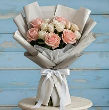 Букет цветов из:  Розы в Убинском