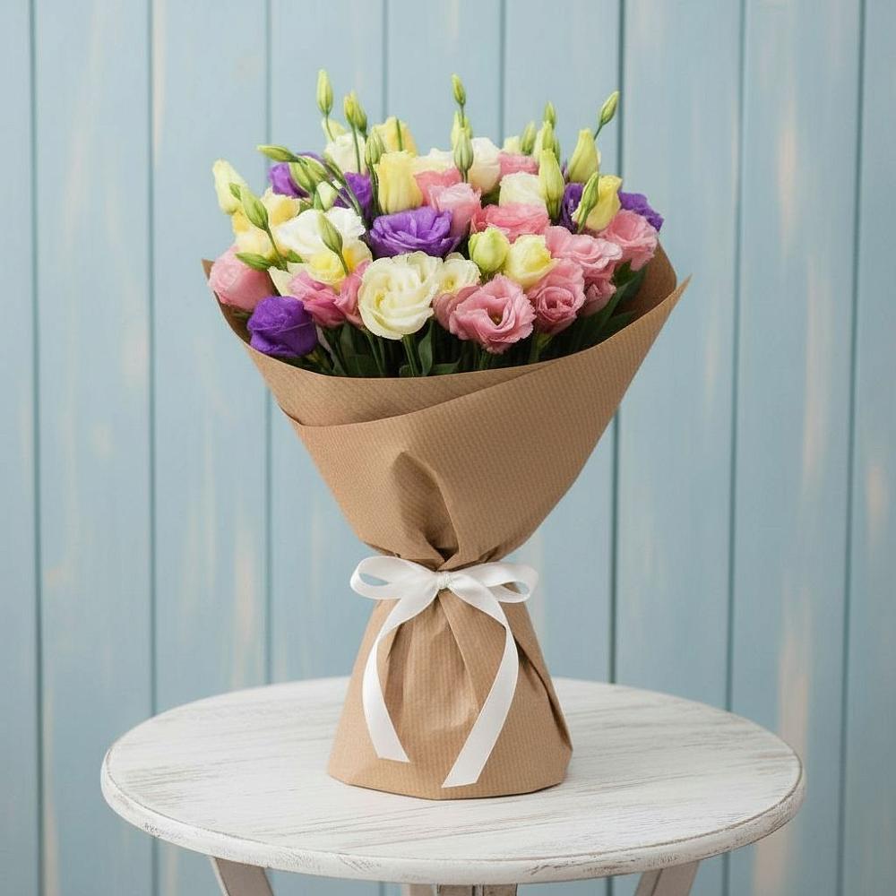 Букет цветов из: Лизиантусы в Убинском