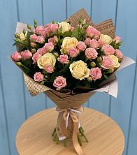 Букет цветов из:  Розы в Убинском