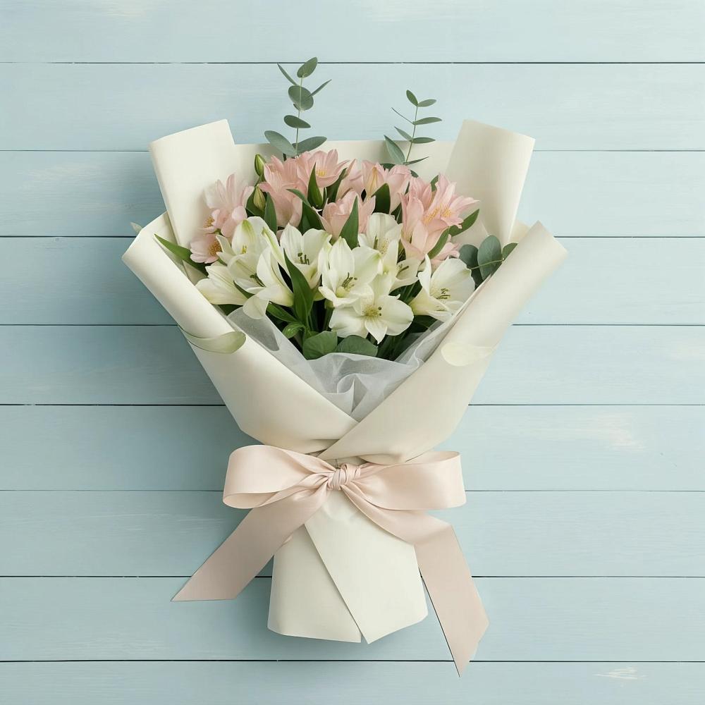 Букет цветов из: Альстромерии в Убинском