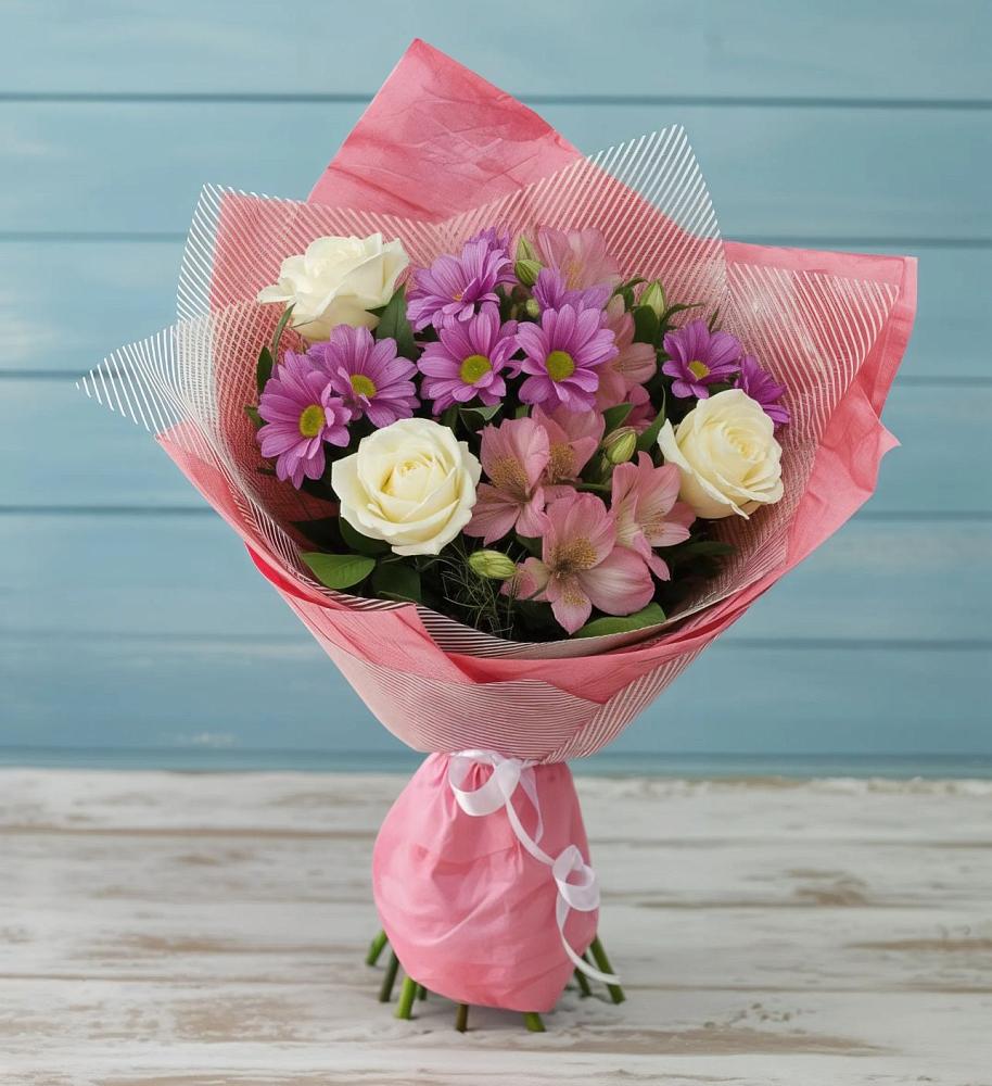 Букет цветов из: Герберы в Убинском