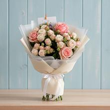 Букет цветов из:  Розы в Убинском