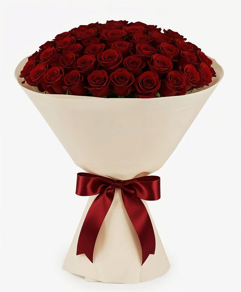 Букет 101 Бордовая роза Блэк Бакарра в Убинском