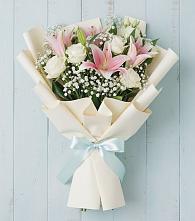 Букет цветов из:  Лилии в Убинском