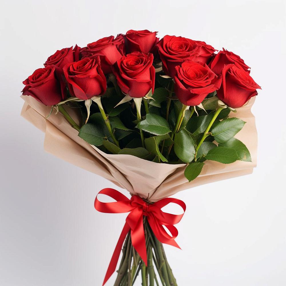 Букет 11 Красных роз Эдлесс Лав в Убинском