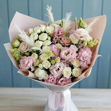 Букет цветов из:  Альстромерии и Розы в Убинском